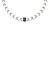 Stone Gem Watch Chain Collar Necklace