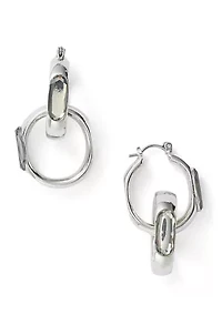 Crystal Link Drop Earrings