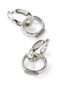 Crystal Link Drop Earrings