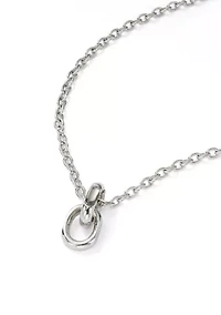 Crystal Link Pendant Necklace