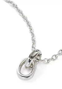 Crystal Link Pendant Necklace