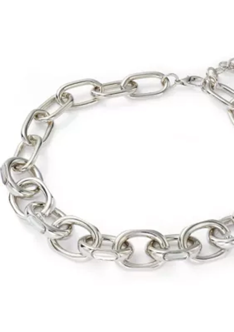 Statement Crystal Link Necklace