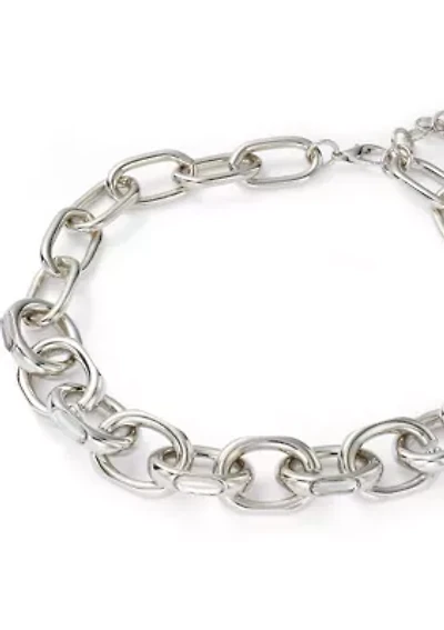 Statement Crystal Link Necklace