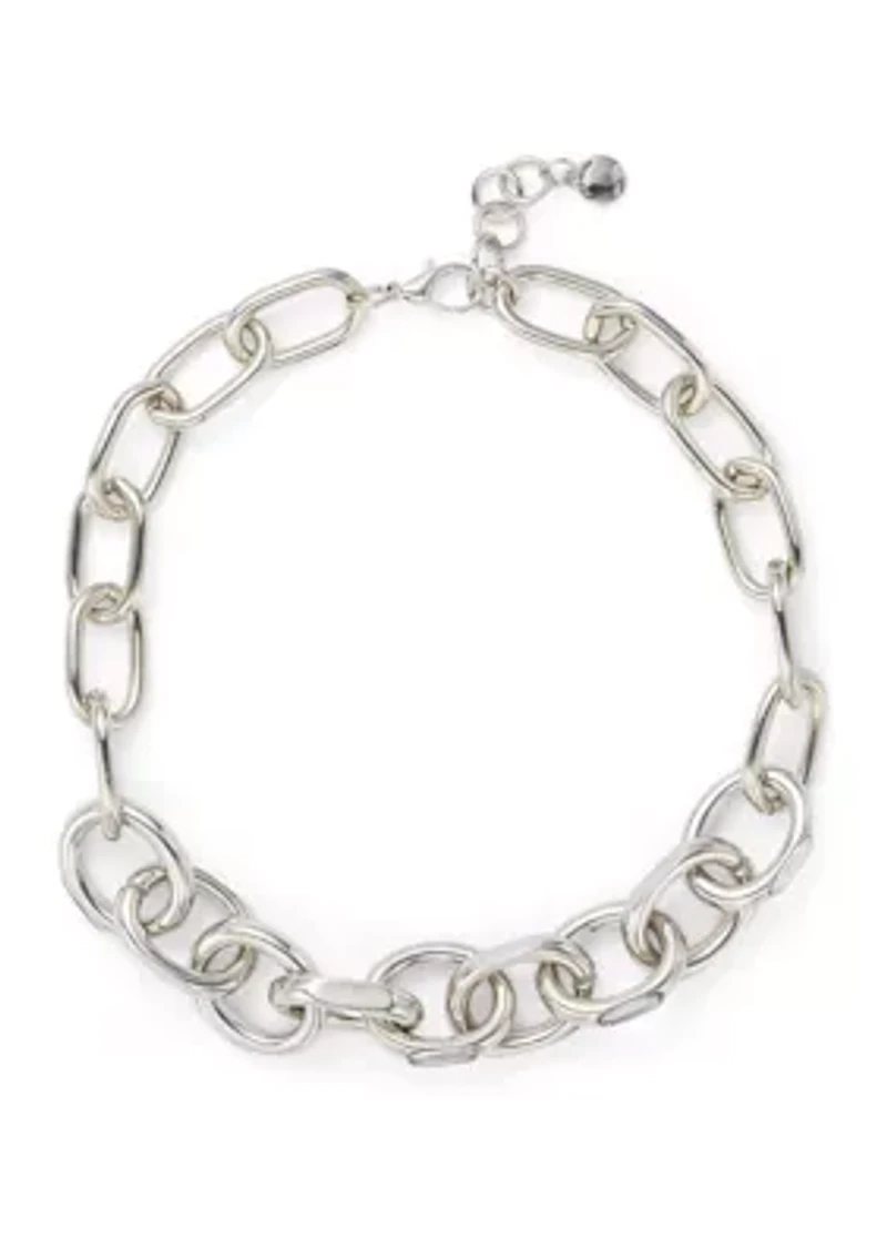 Statement Crystal Link Necklace