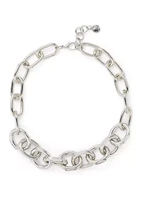Statement Crystal Link Necklace