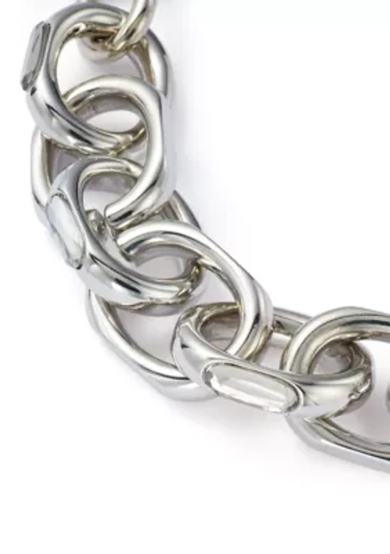 Statement Crystal Link Necklace