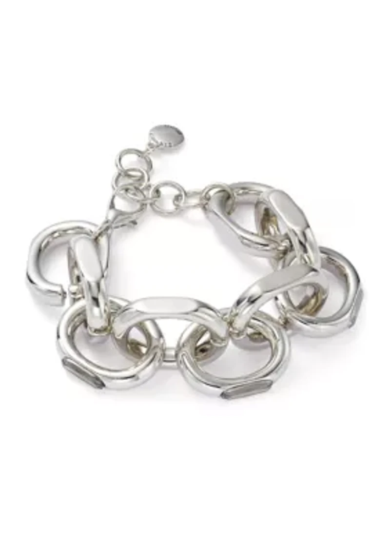 Statement Crystal Link Bracelet