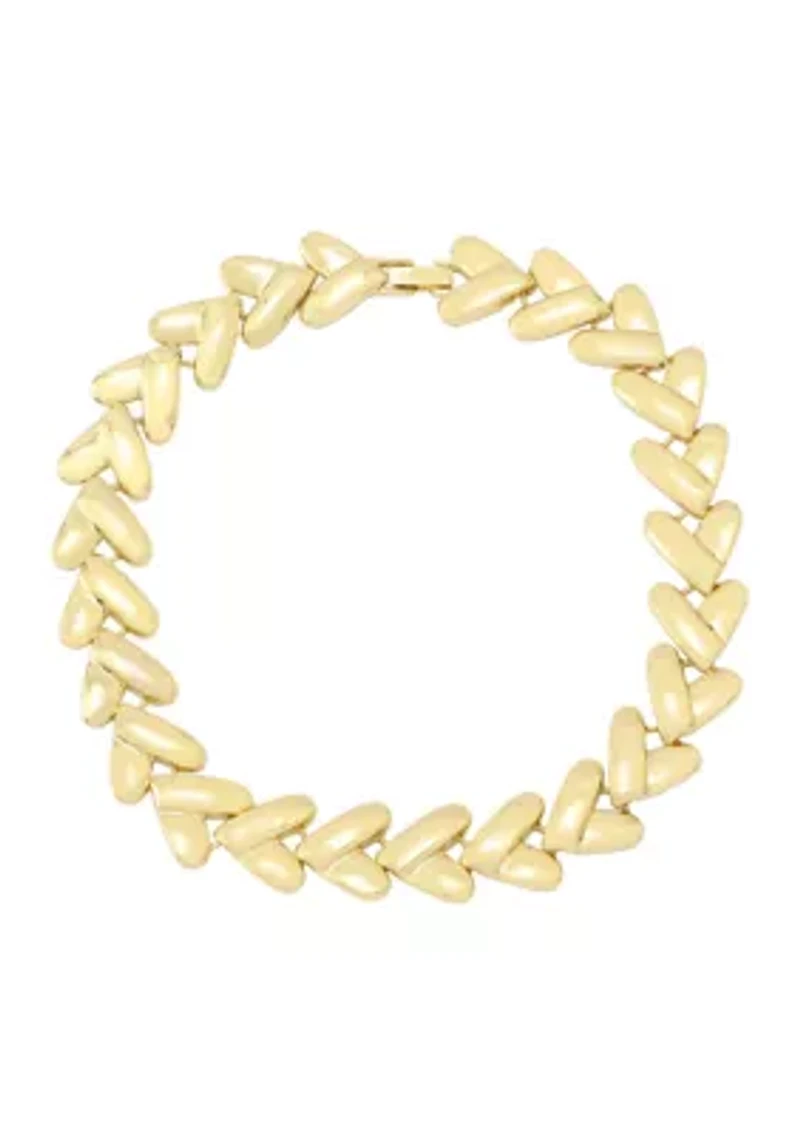 Heart Link Collar Necklace