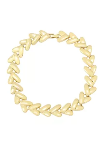 Heart Link Collar Necklace