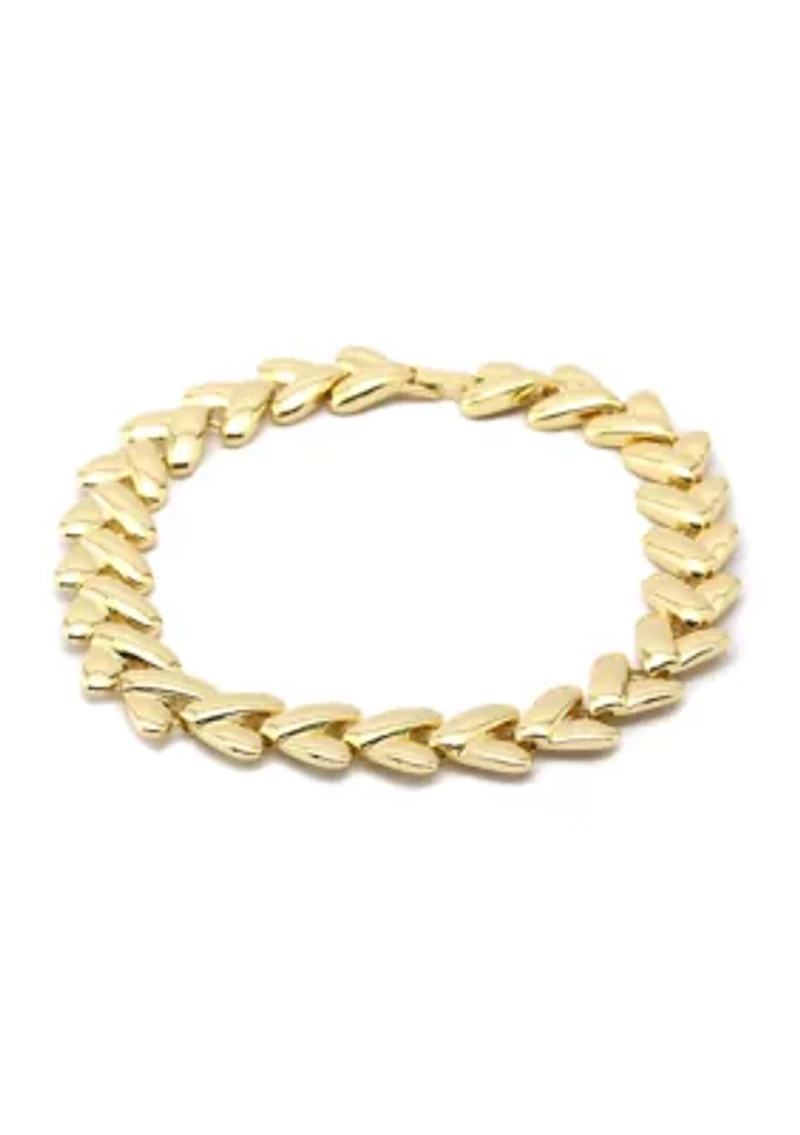 Heart Link Collar Necklace
