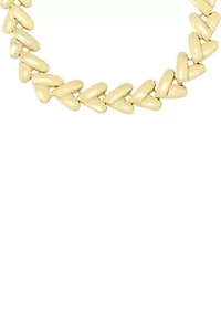 Heart Link Collar Necklace