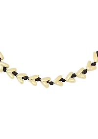 Heart Cord Collar Necklace