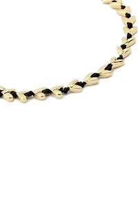 Heart Cord Collar Necklace