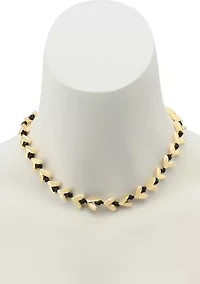 Heart Cord Collar Necklace