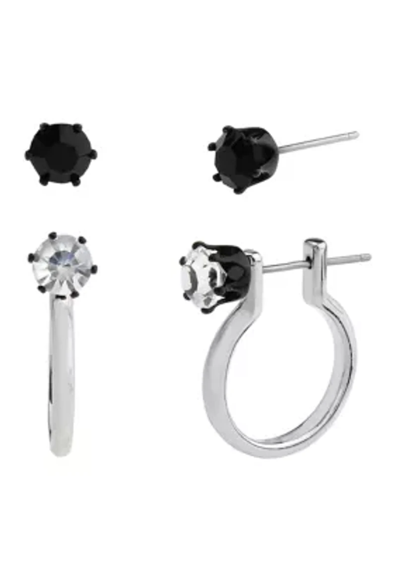 Punk Romance Stud & Huggie Earring Set