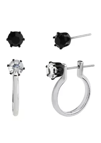 Punk Romance Stud & Huggie Earring Set