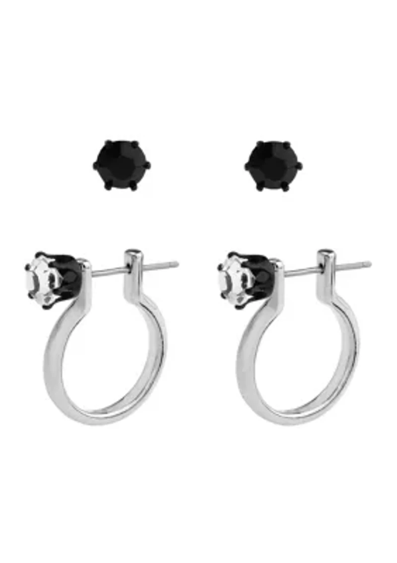 Punk Romance Stud & Huggie Earring Set
