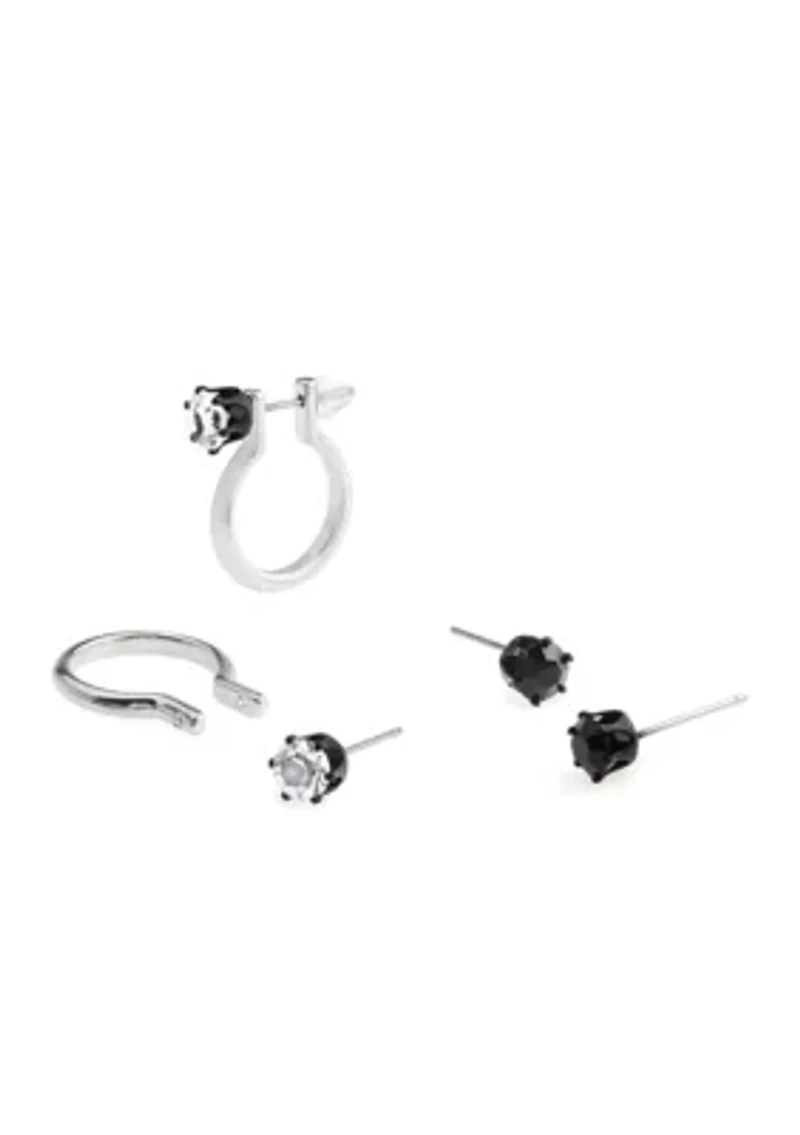 Punk Romance Stud & Huggie Earring Set