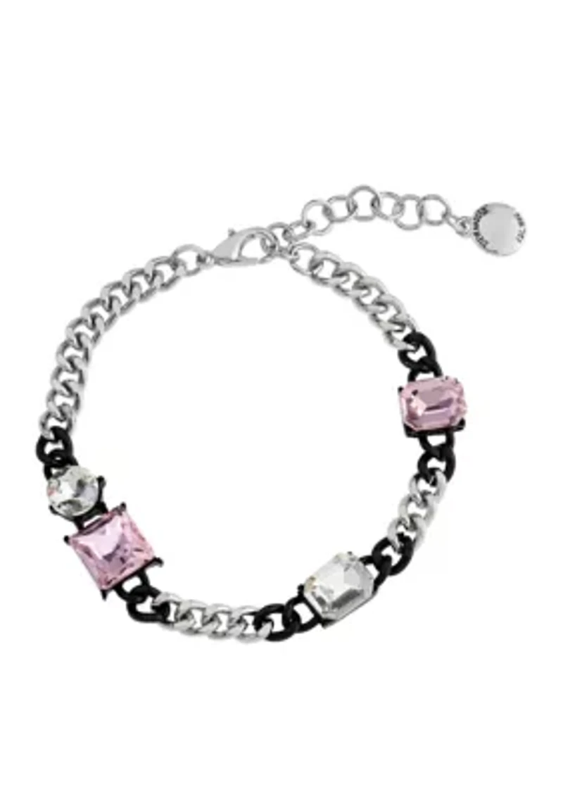 Punk Romance Stone Link Bracelet