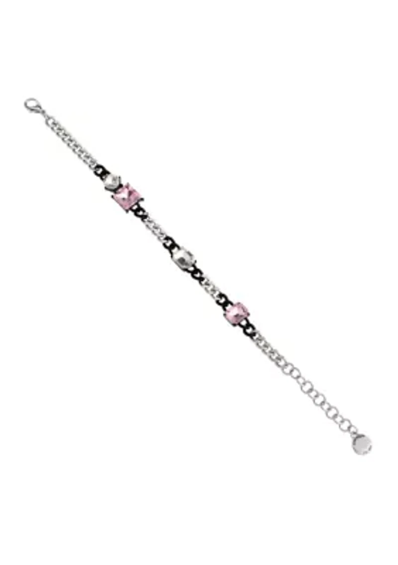 Punk Romance Stone Link Bracelet