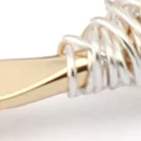 Wire Wrapped Sculpted Bangle Bracelet Set