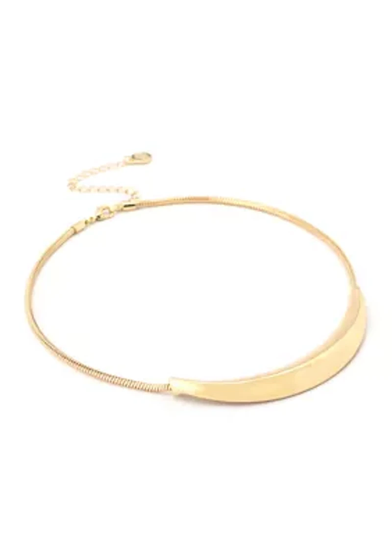 Boho Sculpted Smile Necklace