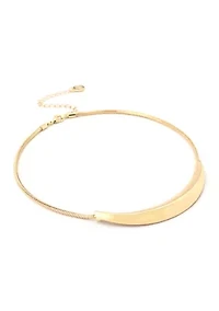 Boho Sculpted Smile Necklace