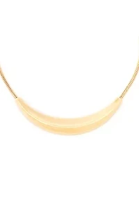 Boho Sculpted Smile Necklace