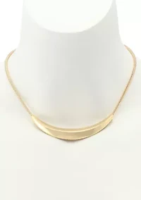 Boho Sculpted Smile Necklace