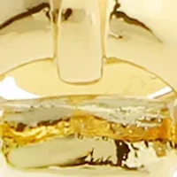 Collegiate C Link Chain Hoop Earrings