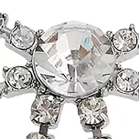 Rhinestone Bow Statement Necklace