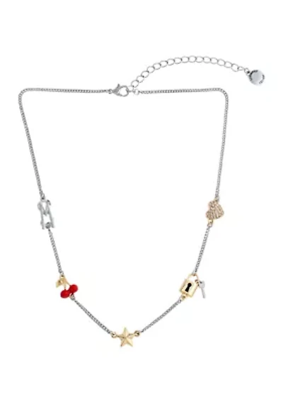 Signature Cherry Charm Bib Necklace