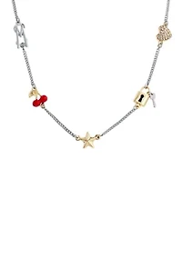 Signature Cherry Charm Bib Necklace