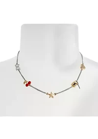 Signature Cherry Charm Bib Necklace