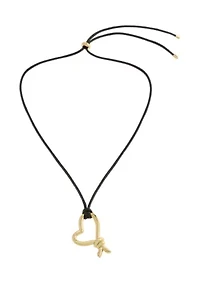 Heart Knot Slider Necklace