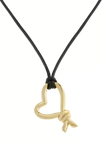Heart Knot Slider Necklace