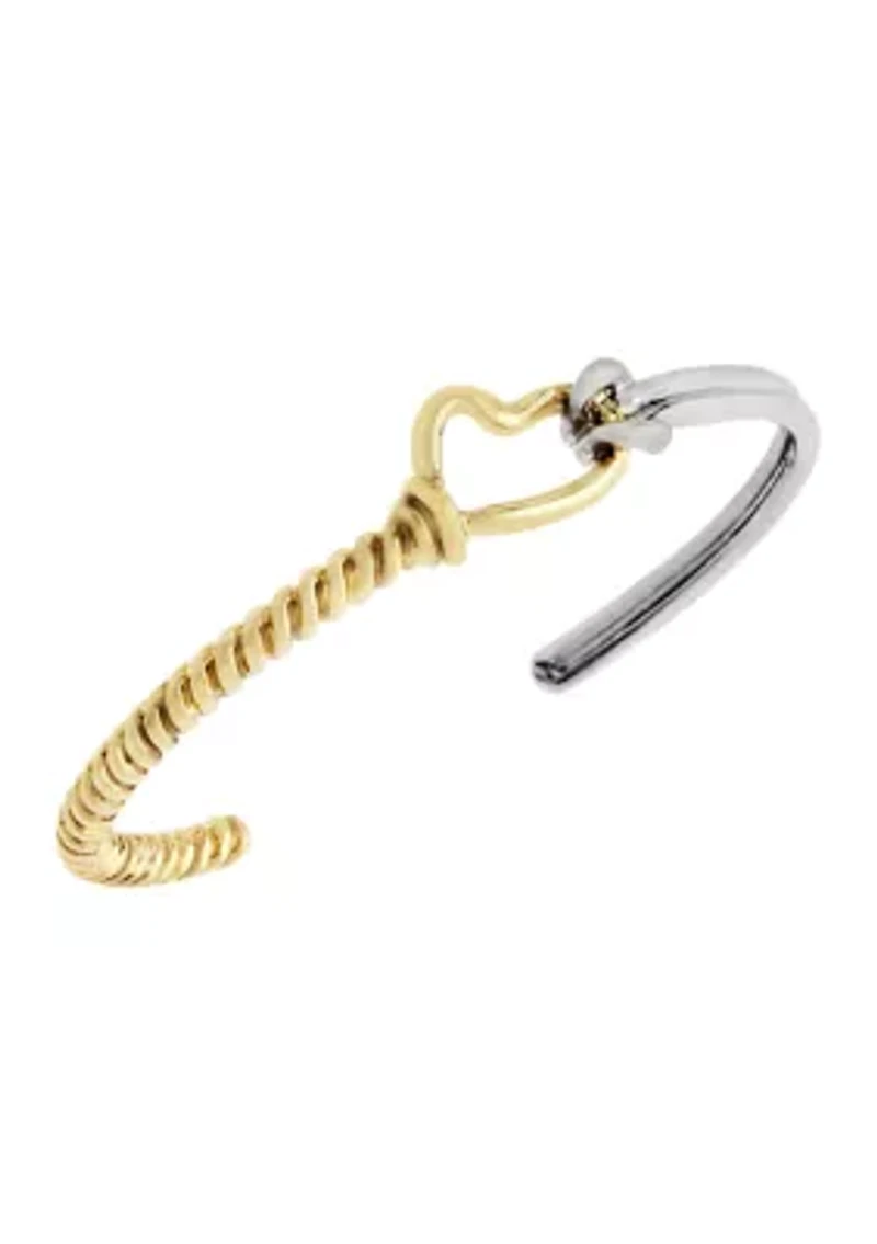 Heart Knot Cuff Bracelet
