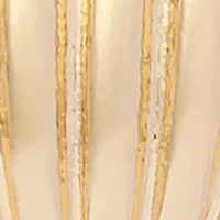 Fluted Heart Stud Earrings