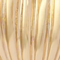 Fluted Heart Drop Earrings