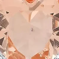 Rose Gold Over Silver Heart-cut Morganite CZ Halo Pendant