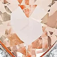 Rose Gold Over Silver Heart-cut Morganite CZ Halo Stud Earrings