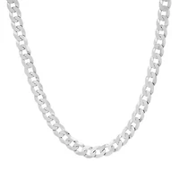 Mens Italian Thick/Heavy Sterling Silver Miami Cuban Curb Chain Necklace