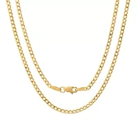 14k Yellow Gold Petite 18" Miami Cuban Curb Chain Necklace