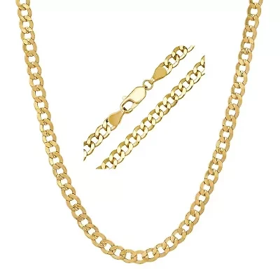 Mens 14k Yellow Gold Thick/Heavy 24" Miami Cuban Curb Chain Necklace