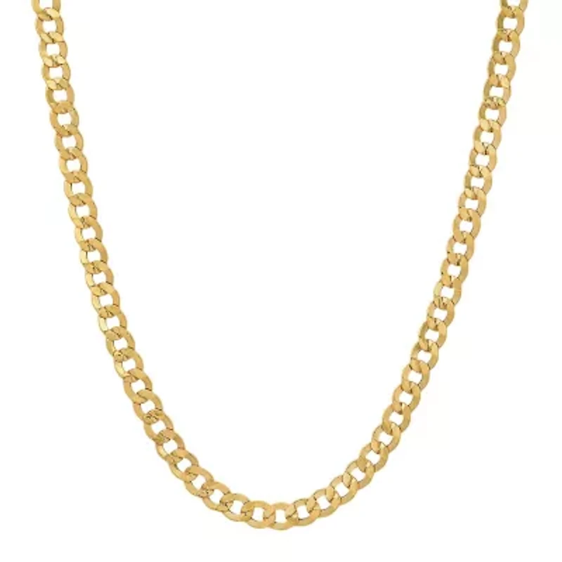 Mens 14k Yellow Gold Thick/Heavy 24" Miami Cuban Curb Chain Necklace