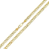 Mens 14k Yellow Gold Thick/Heavy 24" Miami Cuban Curb Chain Necklace