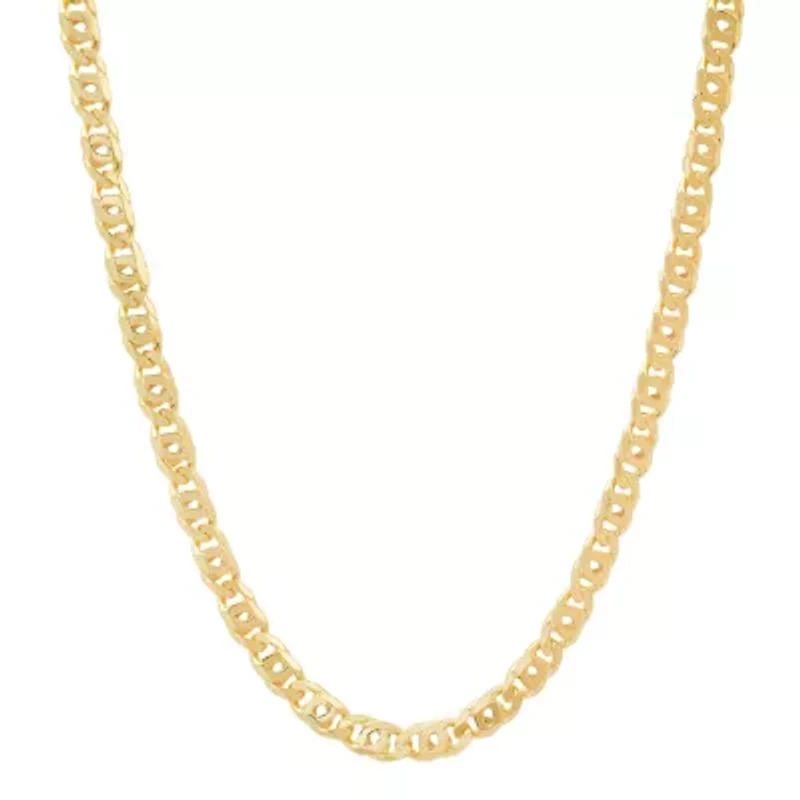 Mens Italian Thick/Heavy Sterling Silver Tiger Eye Chain Necklace