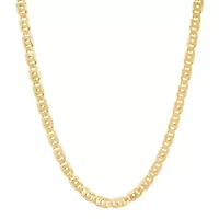 Mens Italian Thick/Heavy Sterling Silver Tiger Eye Chain Necklace