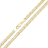 Mens Italian Thick/Heavy Sterling Silver Tiger Eye Chain Necklace