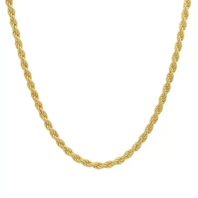 Mens 14k Gold THICK Diamond Cut Rope Chain Necklace